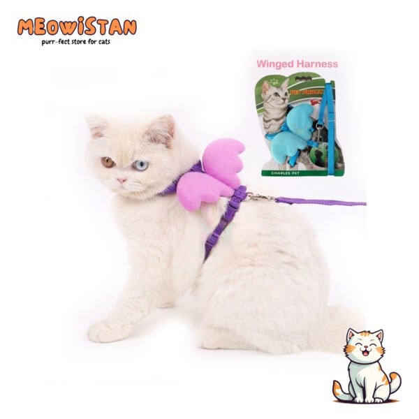 Angel Cat Harness with leash set