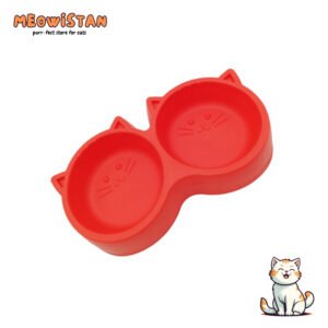 Meow face double bowl
